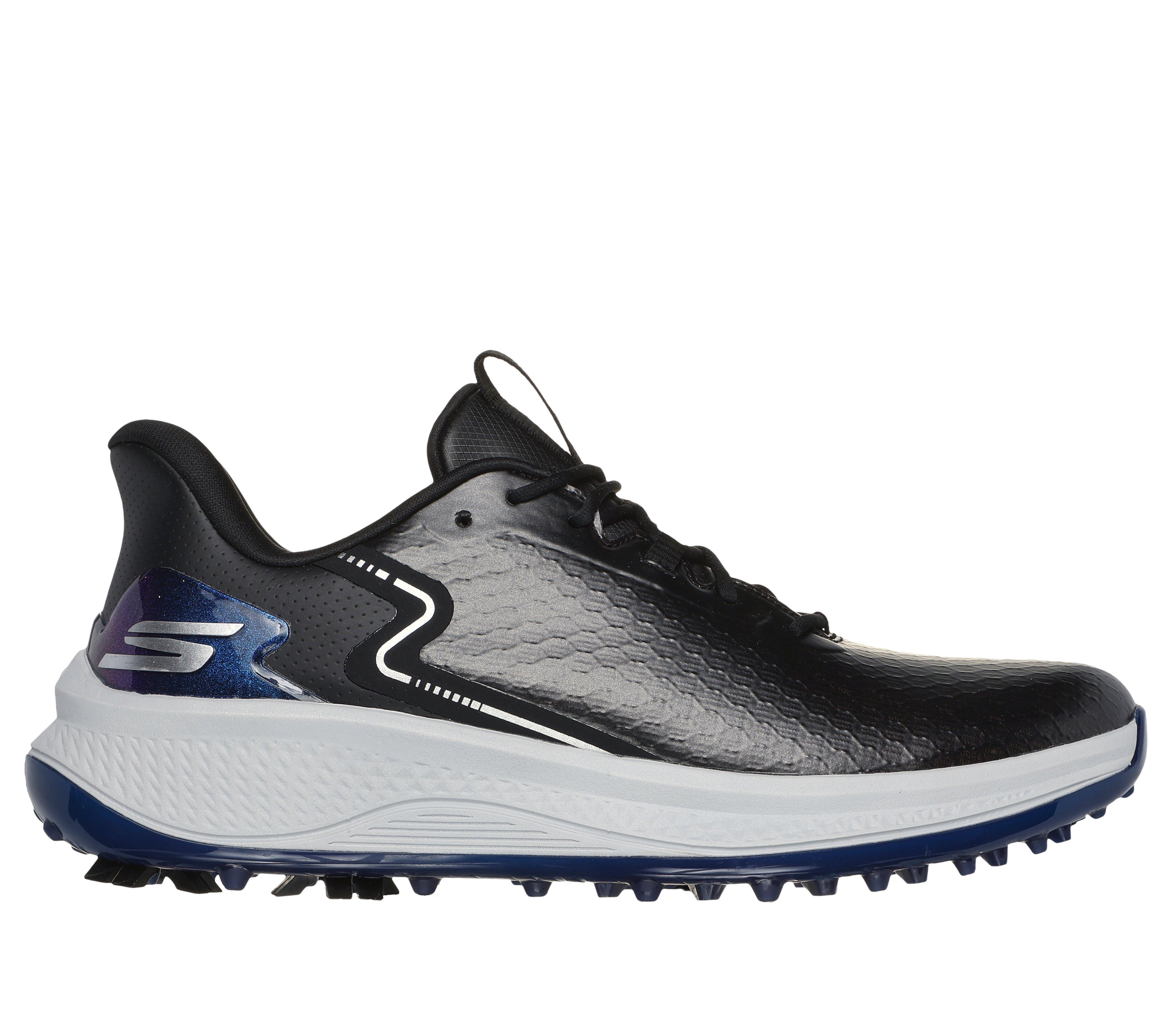 Black skechers golf shoes best sale